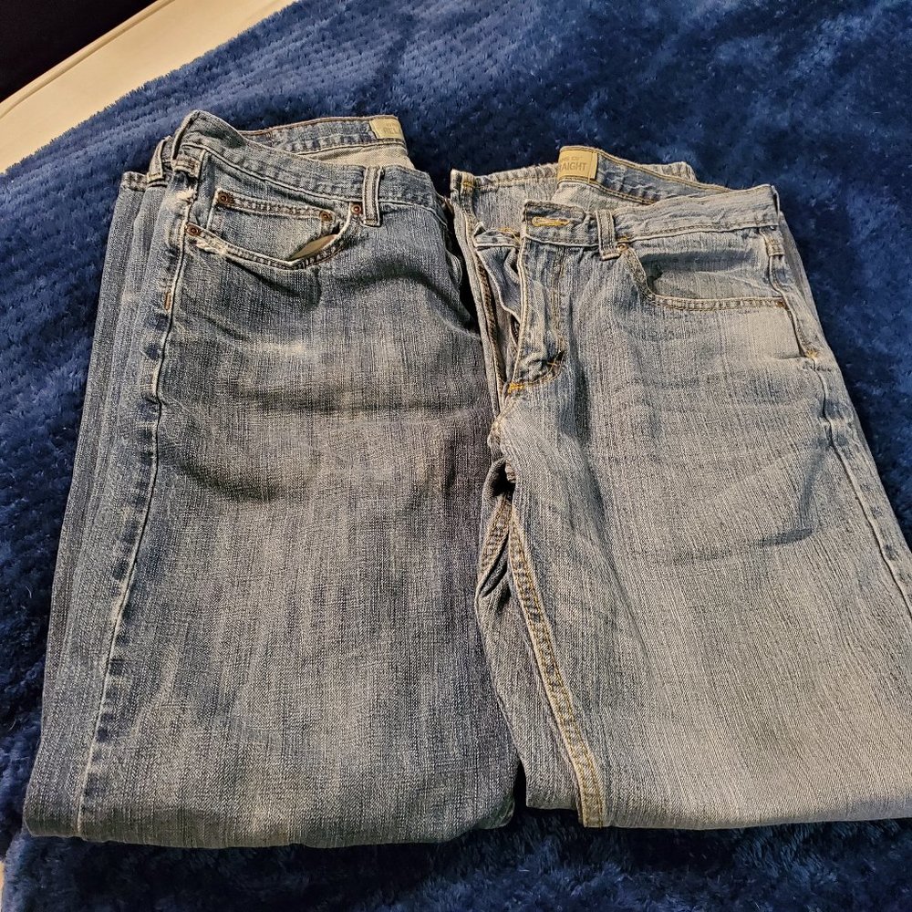 2 Pairs Mens Wrangler Relaxed Straight Jeans